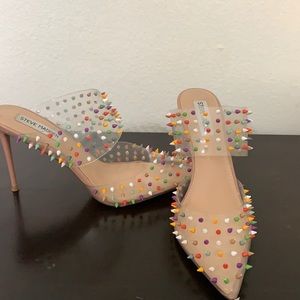 ‼️LAST CHANCE‼️ Gone by 2/09. Taking offers! Steve Madden spiked rainbow heels
